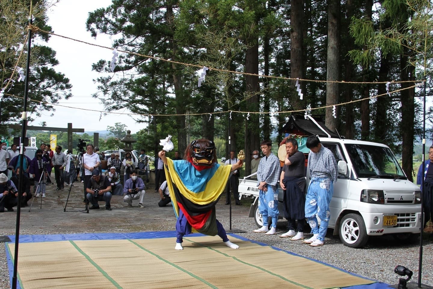 大雷神社　宇多郷の神楽舞